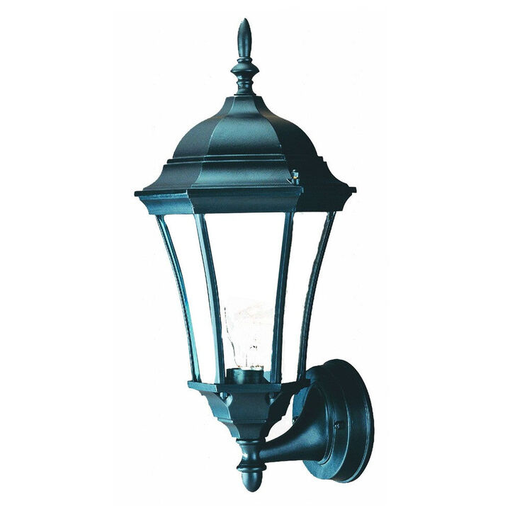 Homezia Matte Black Carousel Lantern Wall Light