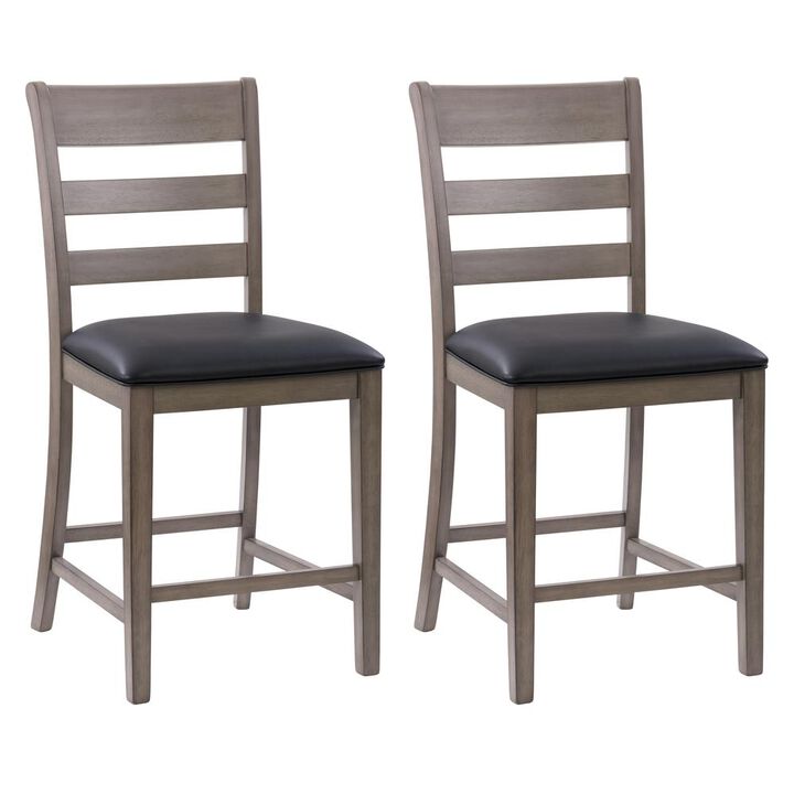 CorLiving TNY-300-C New York Counter Height Dining Chair, Set of 2