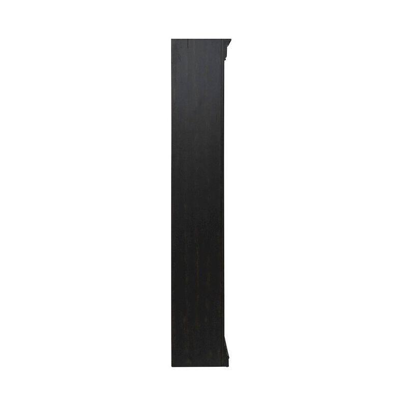Liberty Furniture 2 Piece Bunching Bookcase Set for Home Office - Aged Charcoal,Rub Thru & Caramel image number 1