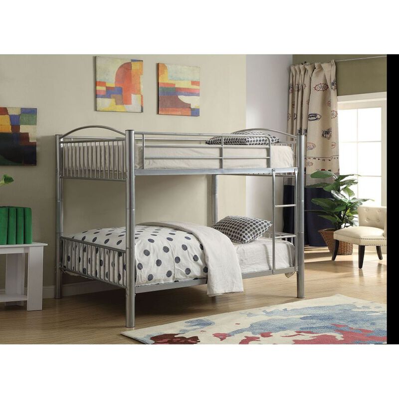 Cayelynn Bunk Bed (Full/Full) in Silver