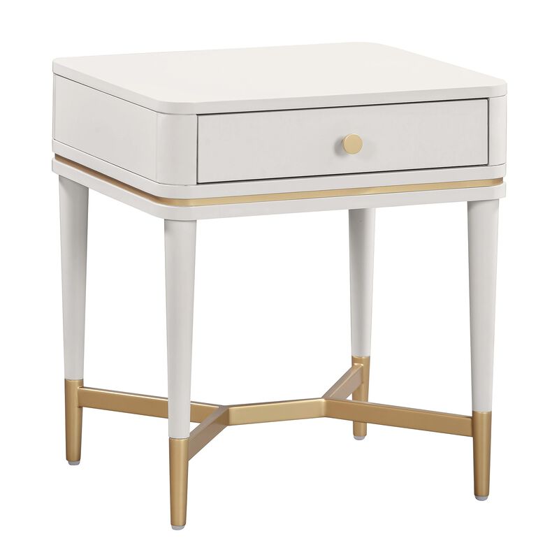 Casafoyer Julieta Cream Nightstand image number 0