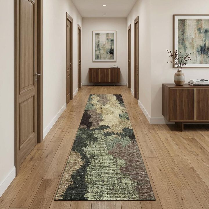 HomeRoots Abstract Runner Rug