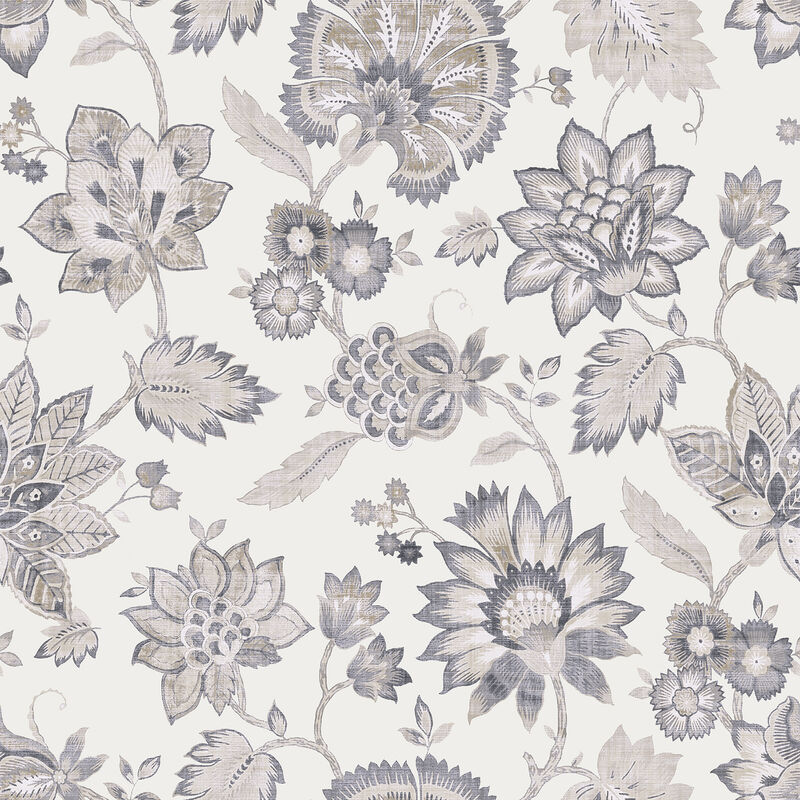 Prudie Denim Jacobean Trail Wallpaper image number 0