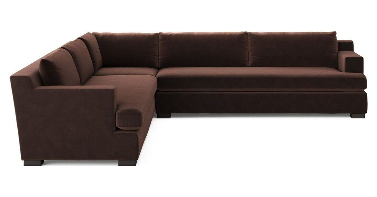 Crispin Surrey Cocoa 3 Piece Sectional
