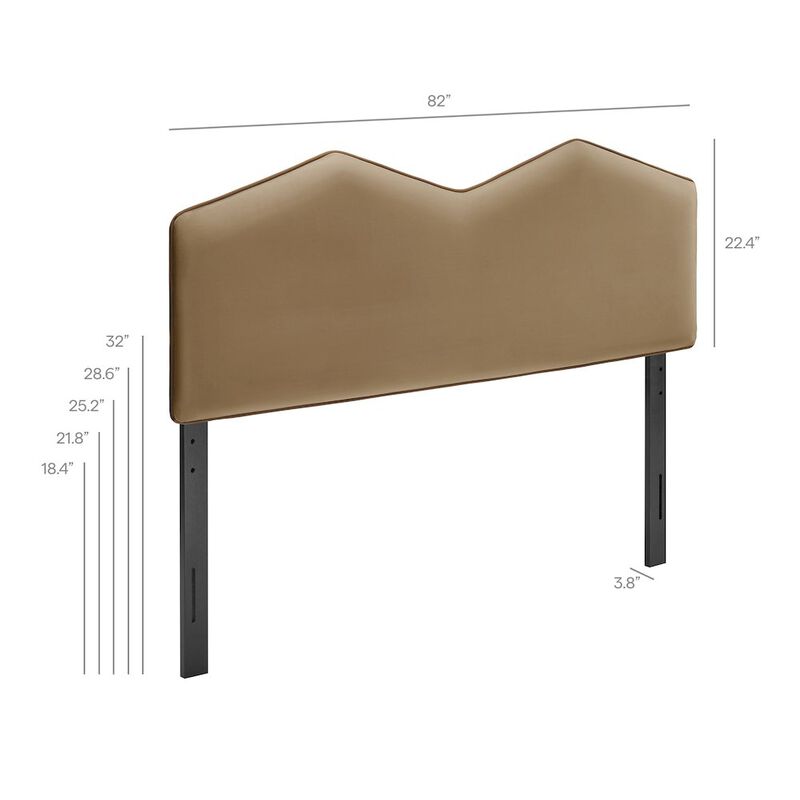 Cosette Performance Velvet King Size Headboard image number 1