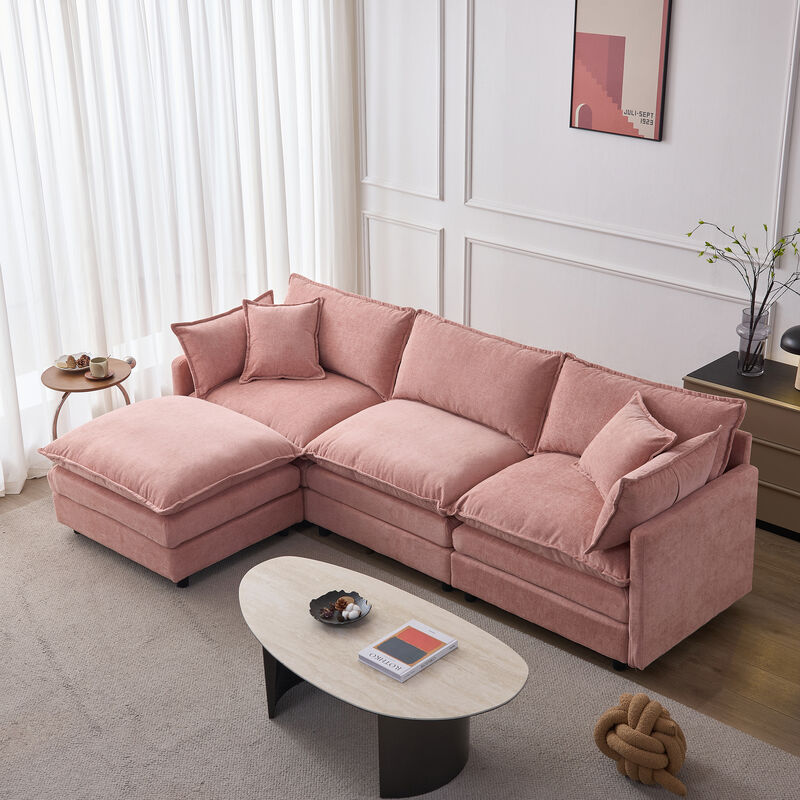 Vulwab 105" Modular Sectional Couch image number 2