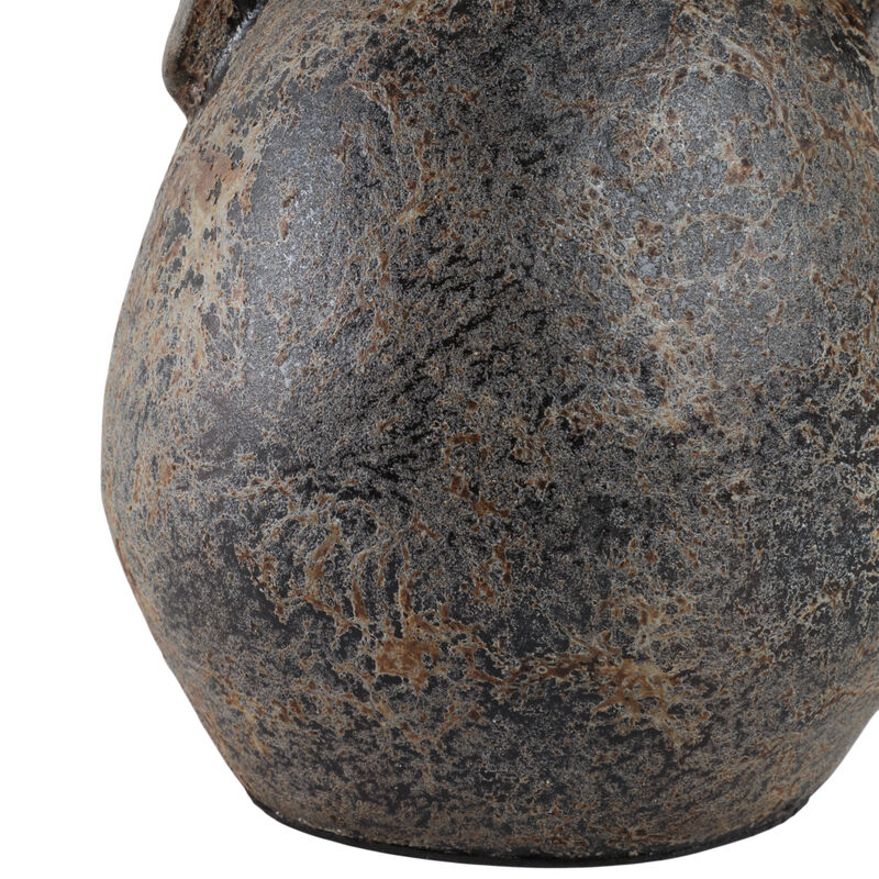 12" Terracotta Jug Vase, Gray image number 5