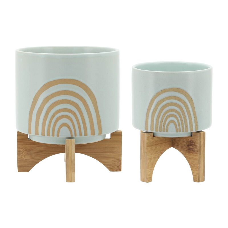 S/2 5/8" Arch Planter W/ Stand image number 0