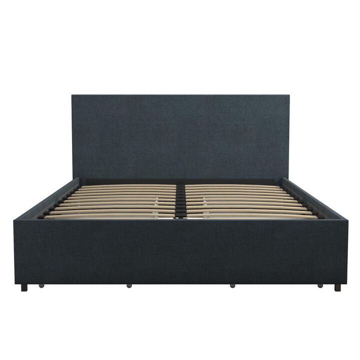 Kelly Upholstered Bed with Storage Drawers