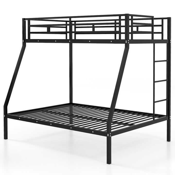 Space-saving Metal Slatted Bed Frame for Teens and Adults Noise-free No Box Spring Needed-White