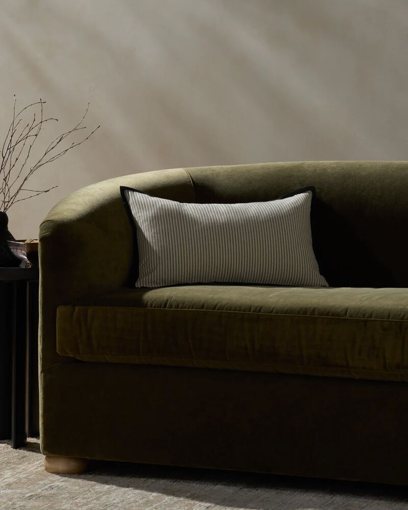 Sullivan PJBR0001 Natural/Black 13" x 21" Pillow with Down by Jeremiah Brent x Loloi