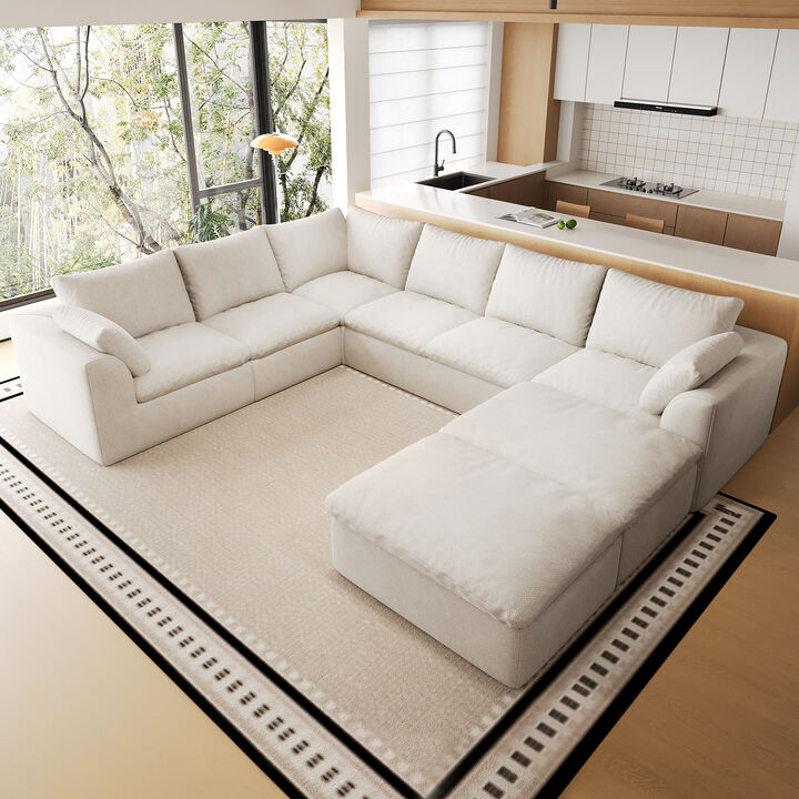 Dridju 108.3" 8‑Seat U‑Shaped Modular Sectional