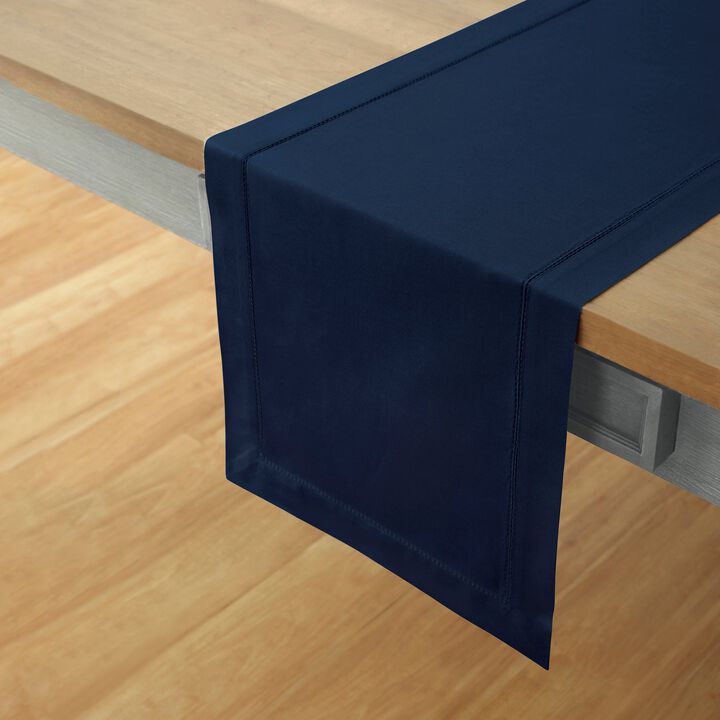 Cotton Linen Table Runner - Cotton Linen Hemstitch