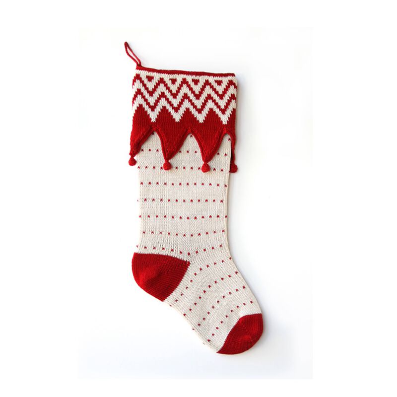 Zig Zag Elf Cuff Stocking image number 0