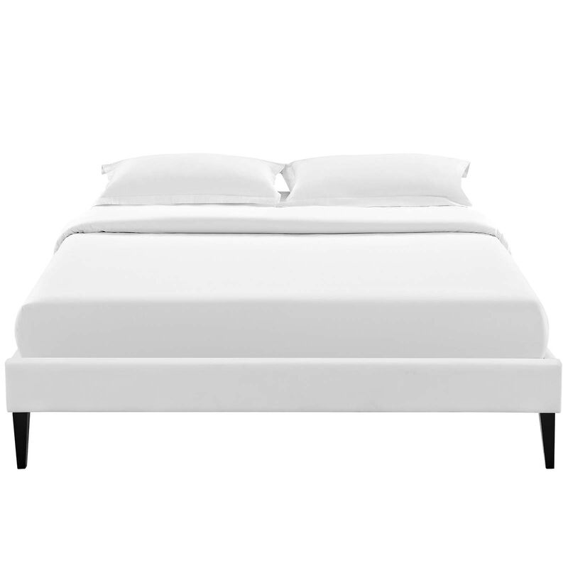 Modway - Tessie Queen Vinyl Bed Frame with Squared Tapered Legs image number 4