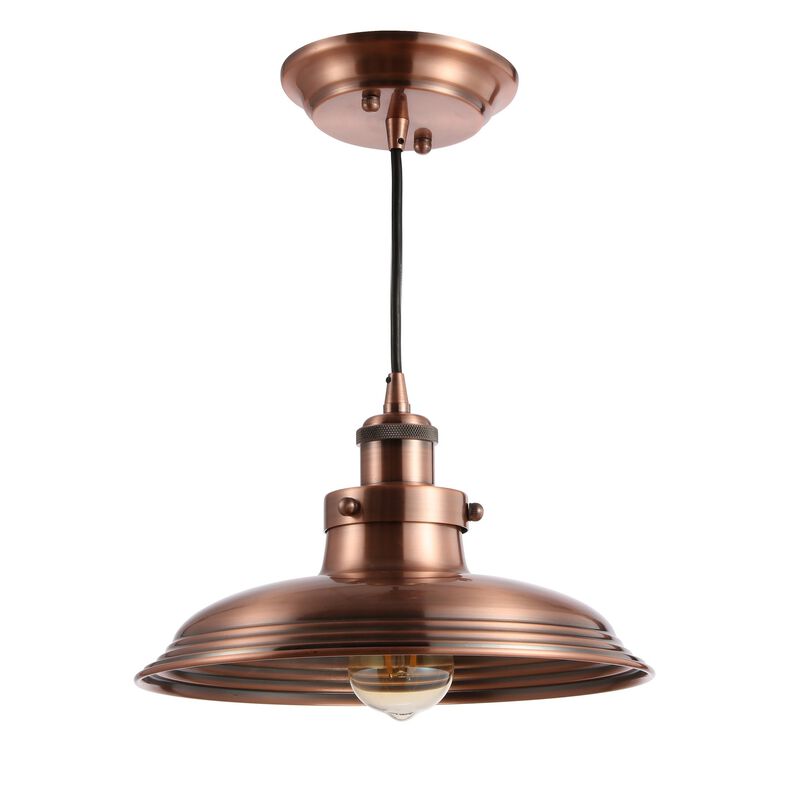 Bedford Adjustable Iron Industrial Rustic LED Pendant