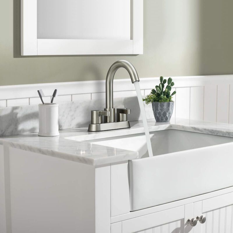 Bathroom Sink Faucet 2-Handle with Pop-Up Drain Assembly