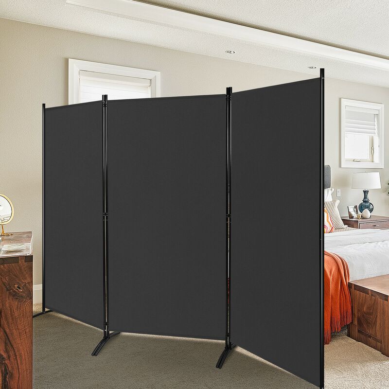 3-Panel Room Divider Folding Privacy Partition Screen for Office Room
