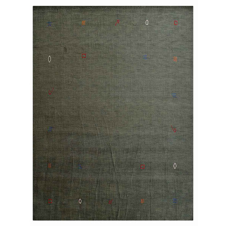 RUGSOTIC CARPETS HAND KNOTTED LOOM WOOL ECO-FRIENDLY AREA RUGS  - Rectangle, Contemporary Modern Design, High Pile Thick Handmade Anti Skid Rugs for Living Room (L00103)