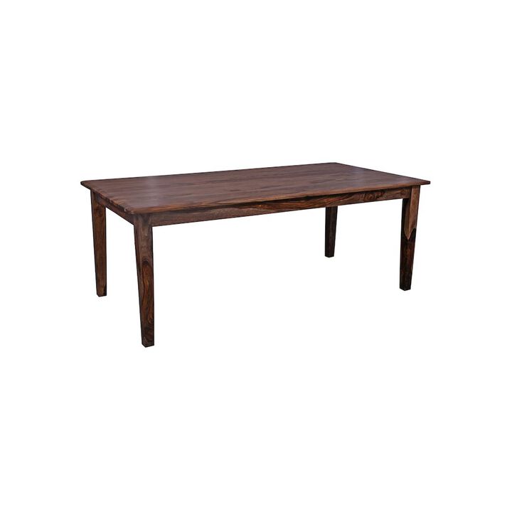 Porter Designs Sonora Solid Sheesham Wood Dining Table, Brown