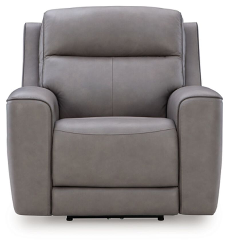 5Z-Relaxation Dual Power Leather Recliner