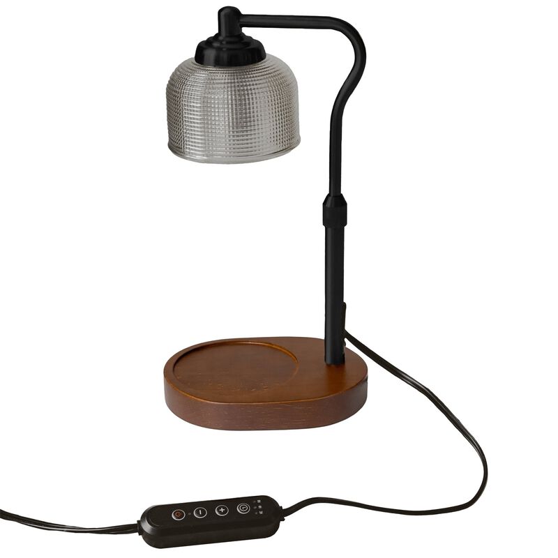 Candle Warmer Lamp with Wood Base image number 0