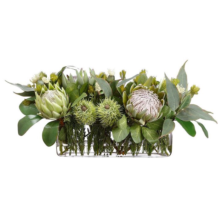 Protea/ Eucalyptus/Rosemary in Vase