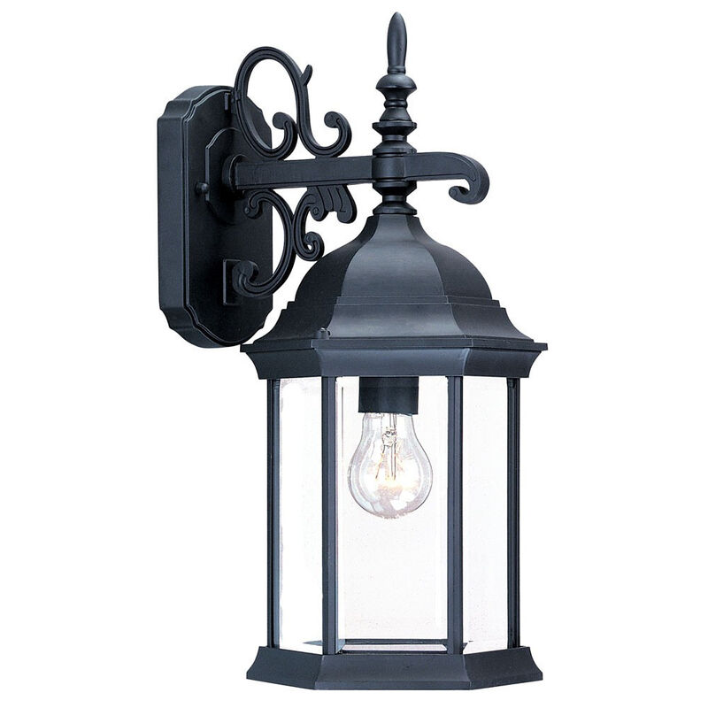 Hanging Domed Glass Lantern Wall Sconce &ndash; Weather-Resistant Outdoor Lighting