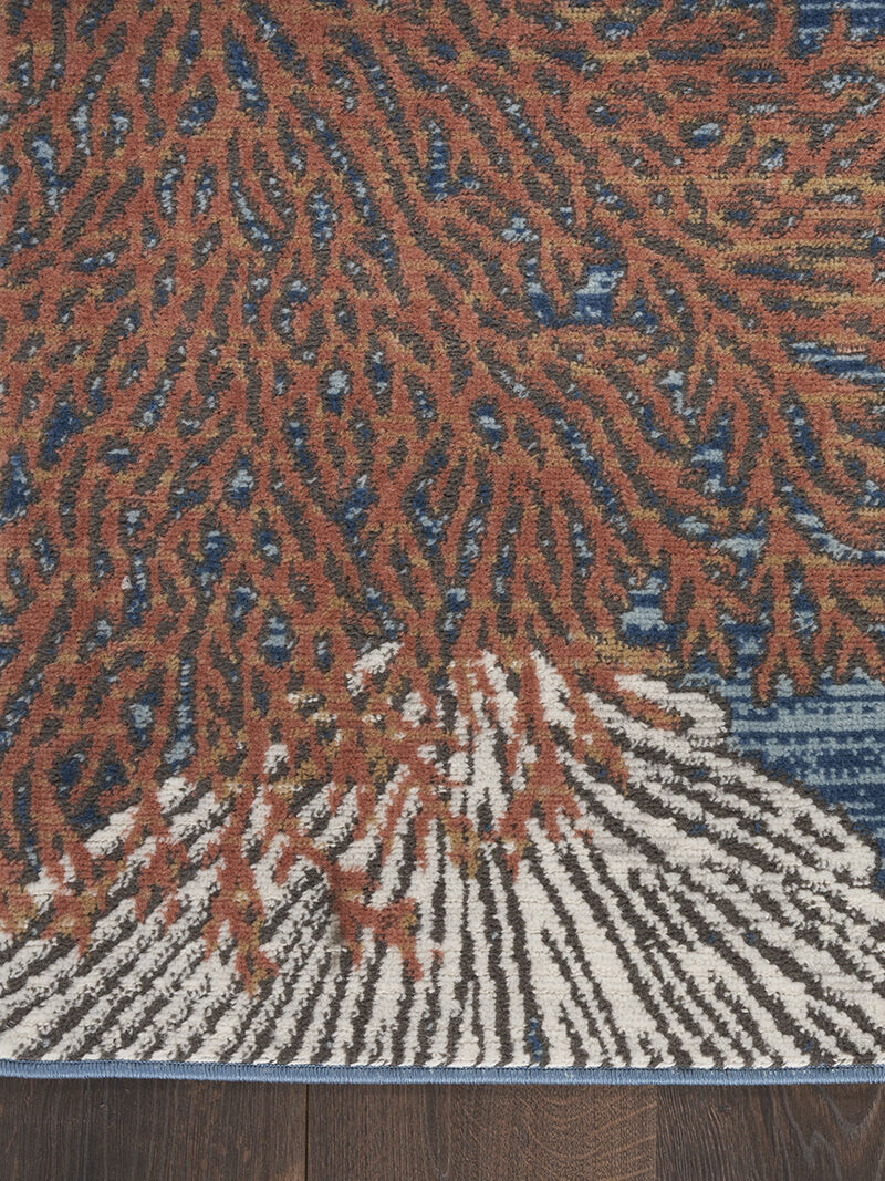 Seaside SDS04 Blue/Multicolor 7'10" x 9'10" Rug