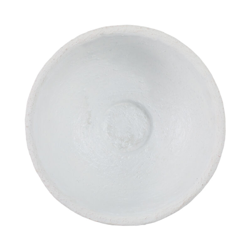 12x12" Textured Bowl, White image number 3