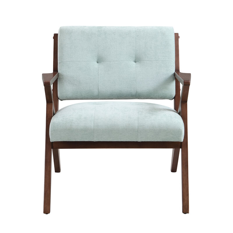 Merax Mid-Century Modern Accent Chair with Plush Cushions