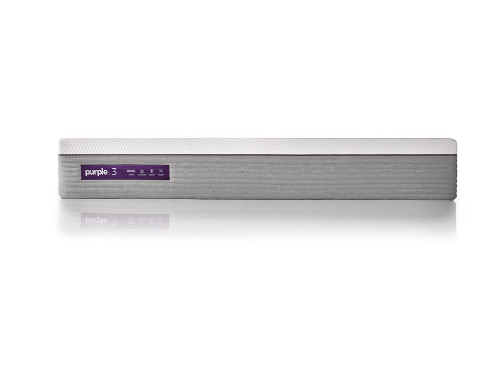 Purple Hybrid Premier Mattress: 3" Purple Grid