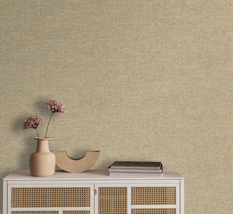 Faux Hemp Texture Wallpaper