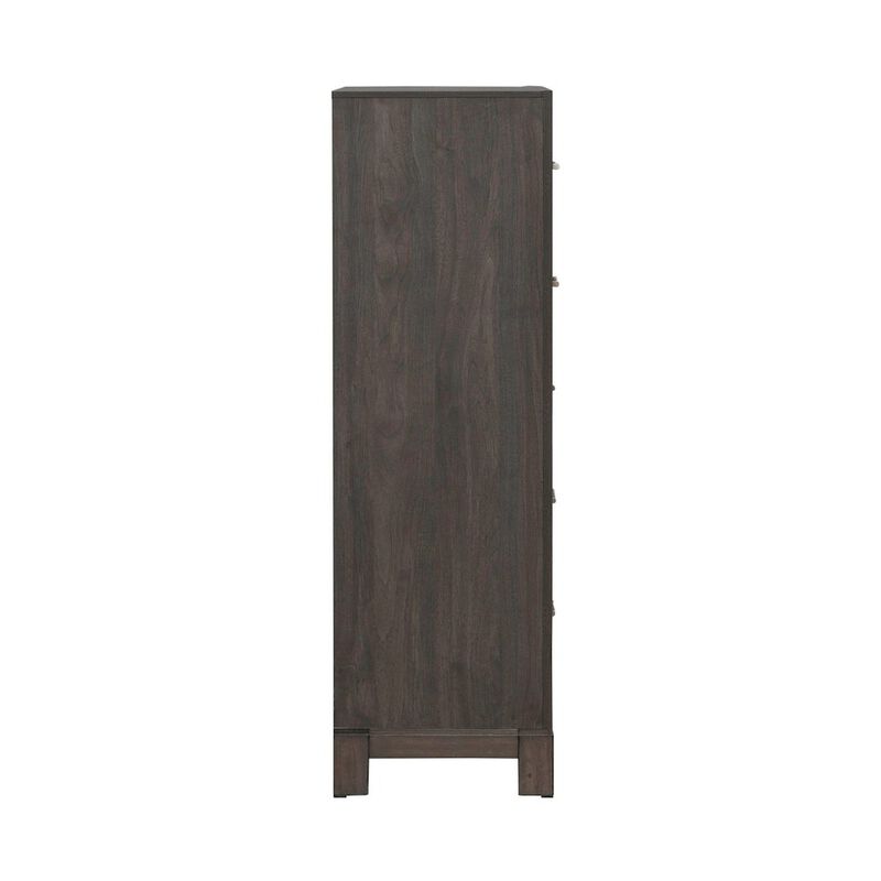 Liberty Furniture Modern Edge 5 Drawer Chest for Bedroom - Caffe image number 1