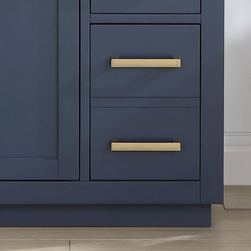 Altair 36 Single Bathroom Vanity in Royal Blue with Mirror