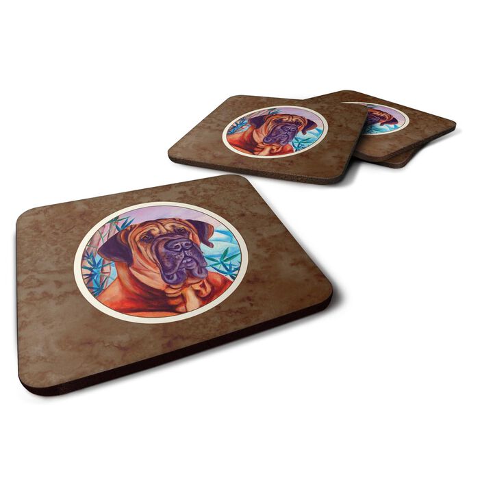 Caroline's Treasures 7116FC Tosa Inu Foam Coasters (Set of 4), 3.5, Multicolor