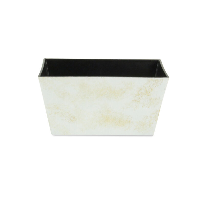 Durable Rectangular Plastic Planter &ndash; Indoor and Outdoor Plant Pot for Balcony or Patio