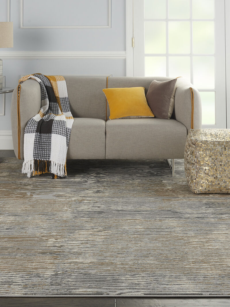 Solace SLA01 Gray/Beige 8' x 10' Rug