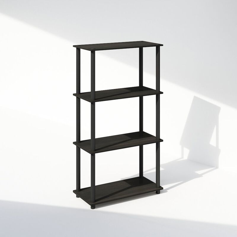 Turn-N-Tube 4-Tier Multipurpose Shelf Display Rack, Shelving Unit, Bookcase