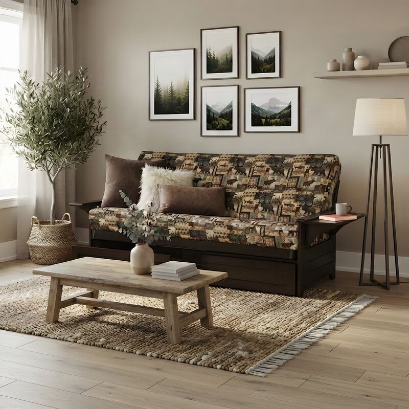 Phoenix Frame-Espresso Finish-Peter's Cabin Mattress-Storage Drawers image number 4