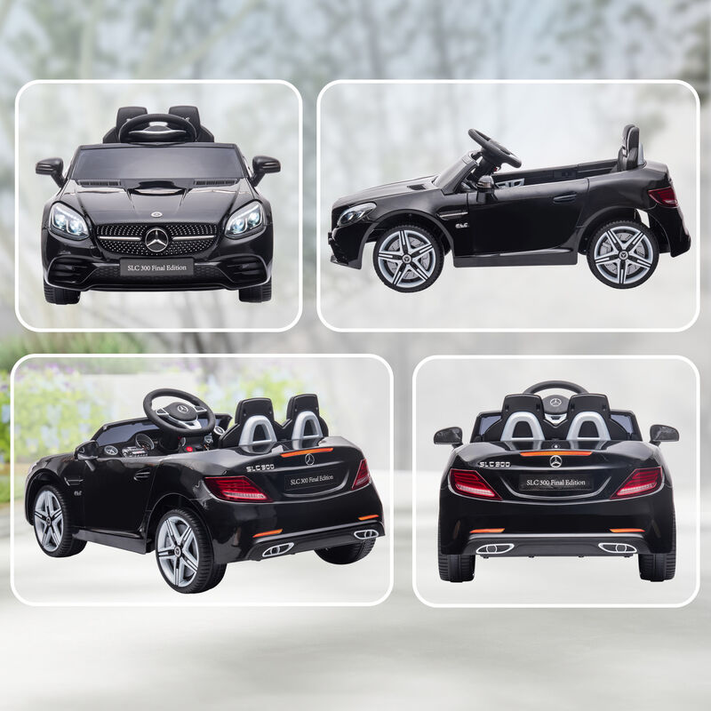 BreeBe Mercedes SLC 300 Licensed Kids Electric Car with Remote Control, 12V Battery Powered Kids Ride on Car with Music, Lights image number 7