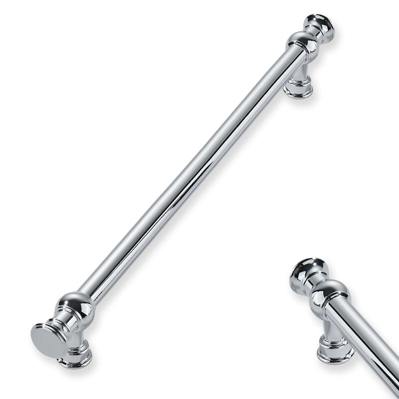 ZAUYX 2-Pack 6inch(152mm) Hole Center Polished Chrome Cabinet Pulls Solid Heavy Duty Kitchen Cabinet Hardware for Cupboard Drawe