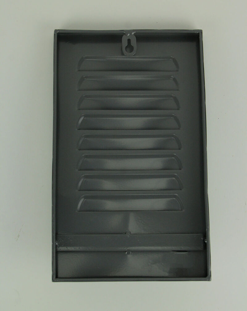 Grey Metal Locker Panel with Acrylic Door Knob Wall Hook Plaques Set of 3 image number 2