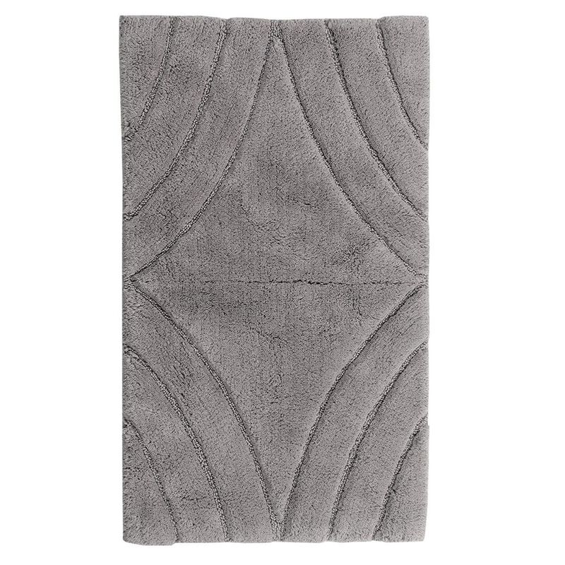 Knightsbridge Diamond 220 GSF Non Skid Back Bath Rug 17 x 24 - Sage