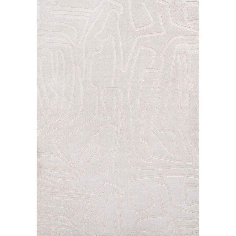 Alcina Modern Scandinavian Graphic Lines High-Low Area Rug