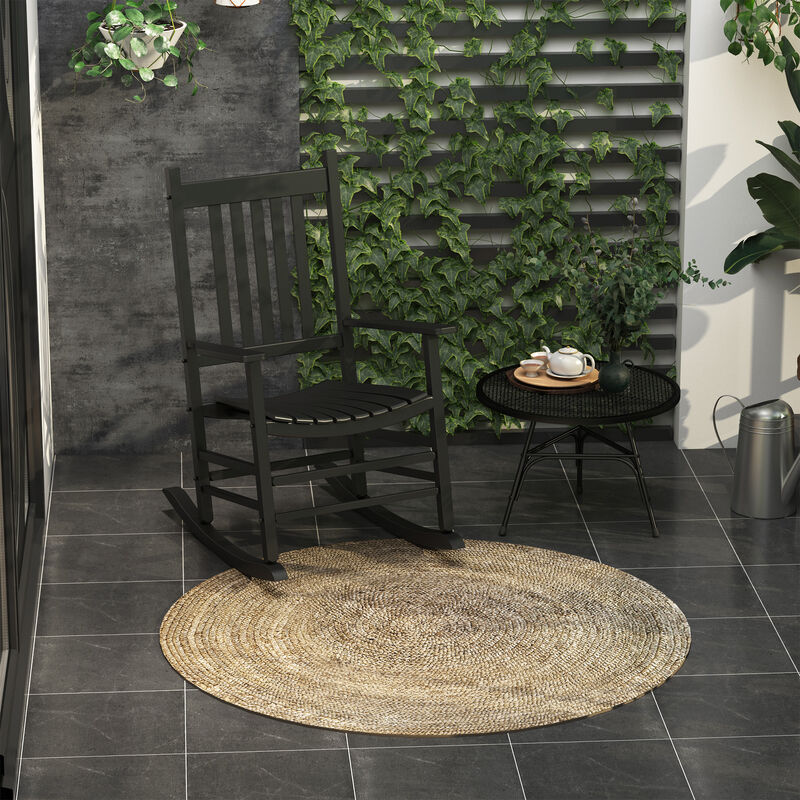 1PCS Heavy-Duty Rocking Chair, Durable and Comfortable Outdoor Rocker for Garden or Patio image number 6
