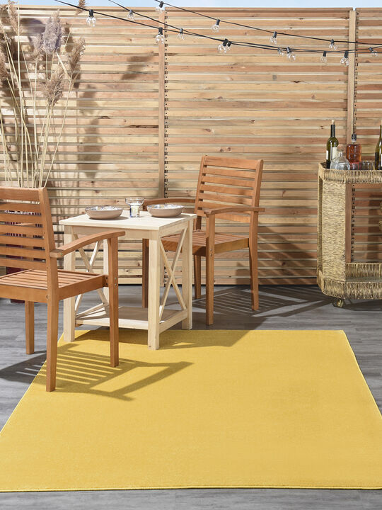 Nourison Essentials NRE01 Yellow 6' x 9' Rug