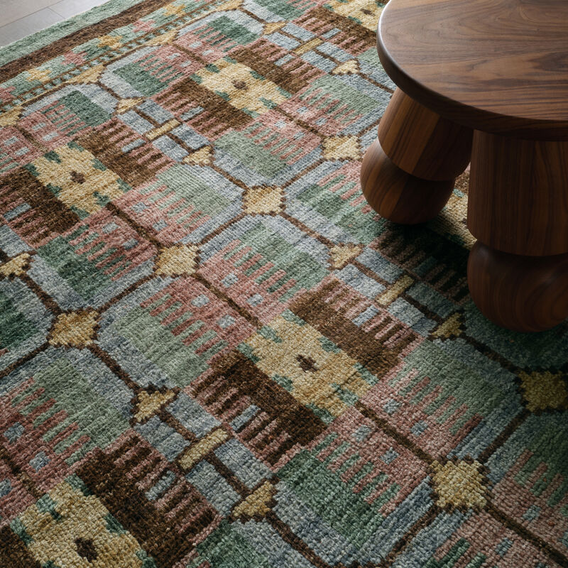 Hazan  Romy Sea Moss 3'X10' Runner Rug image number 5