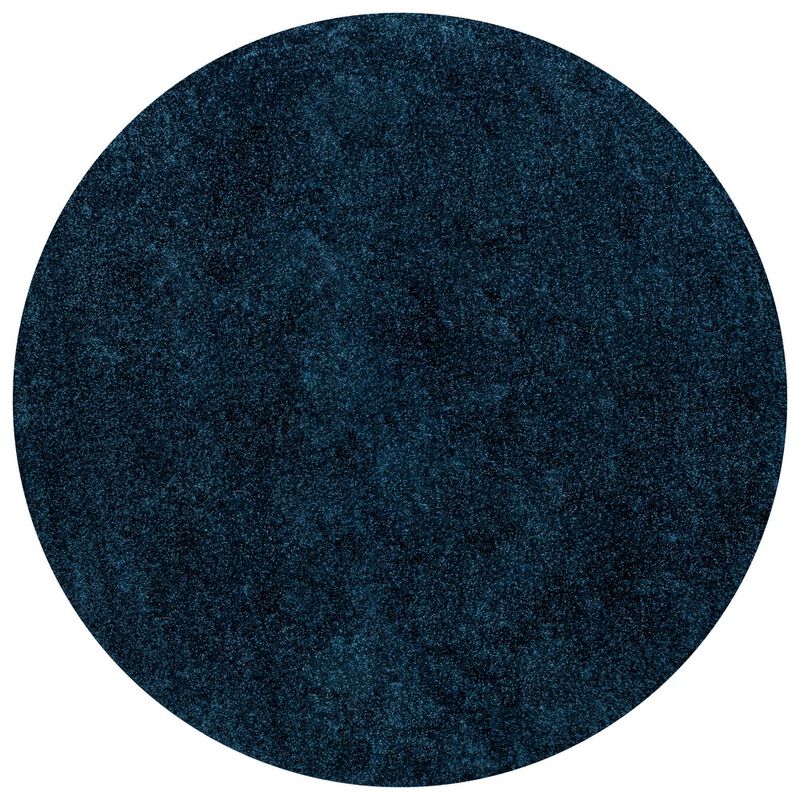 Haze Solid Low Pile Round Area Rug