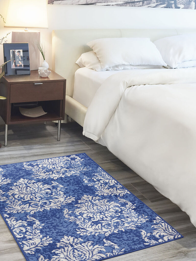 Whimsicle WHS11 Navy/Ivory 3' x 5' Rug